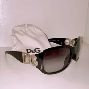 DG Oversized Sunglasses Black Dolce Gabbana Vintage Oversized aviator sunglasses David Gandy Dolce & Gabbana DG  main image 3